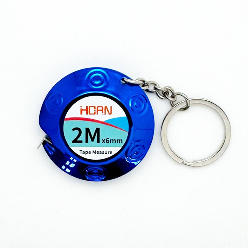 

1pc Mini Keychain Tape Measure 2m Steel Tape Measure Delicate Small Steel Ruler Multipurpose Steel Tape Measure Gift Ruler 2m синий