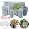 100pcs Nursery Bag Plant Seeding Grow Bags Degradable Garden Indoor Planting Bags Greenhouse Flower Pots Bags