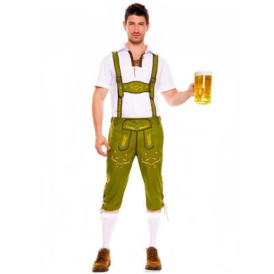 Costume traditionnel bavarois Oktoberfest Hommes Vêtements de bière Salopette Déguisement de fête Vêtements de performance