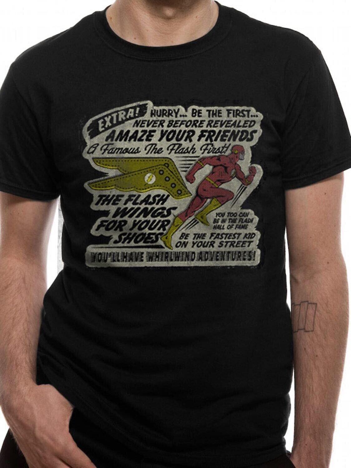 Unisex T-shirt DC Originals Flash Wings Black XXXXL