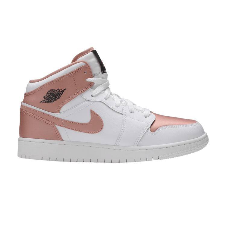 Jordan 1 Mid White Rose Gold (GS) 38