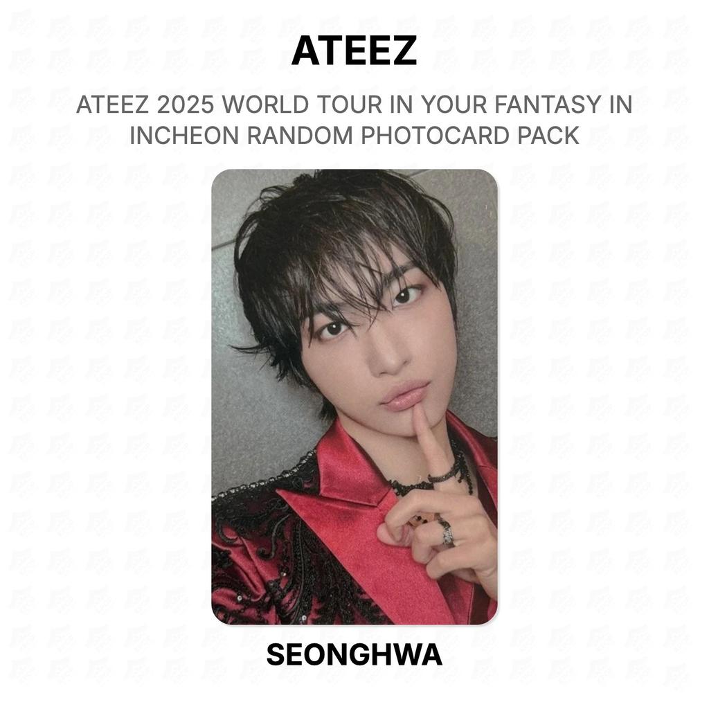 ATEEZ 2025 WORLD TOUR IN YOUR FANTASY IN INCHEON RANDOM PHOTOCARD PACK Official Photocard
