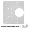 1-10Sets Stainless Steel Hinge Repair Plate Kits Cabinet Door Hinges Mounting Tool with Screw Flat Fixing Brackets Hardware Tool