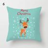 Christmas Cartoon Santa Claus Elk Penguin Decorative Pattern Pillow Case Bedroom Living Room Sofa Cinema Car Throw Pillow Case
