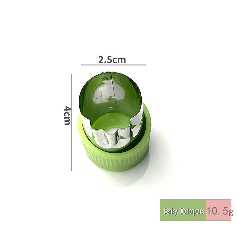 Stainless Steel Farfalle, Vegetable, Fruit, and Sausage Cutter & Cookie Wonton Stamp for Baby Food