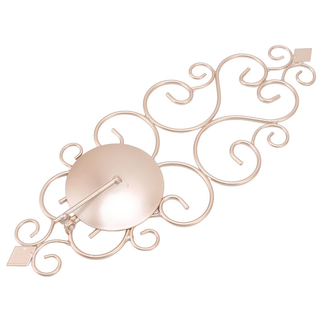 Kerzenhalter Eisen Kerzenständer Klappbare Wandmontage Basis Wandleuchte Heimdekoration für Zimmer Champagner