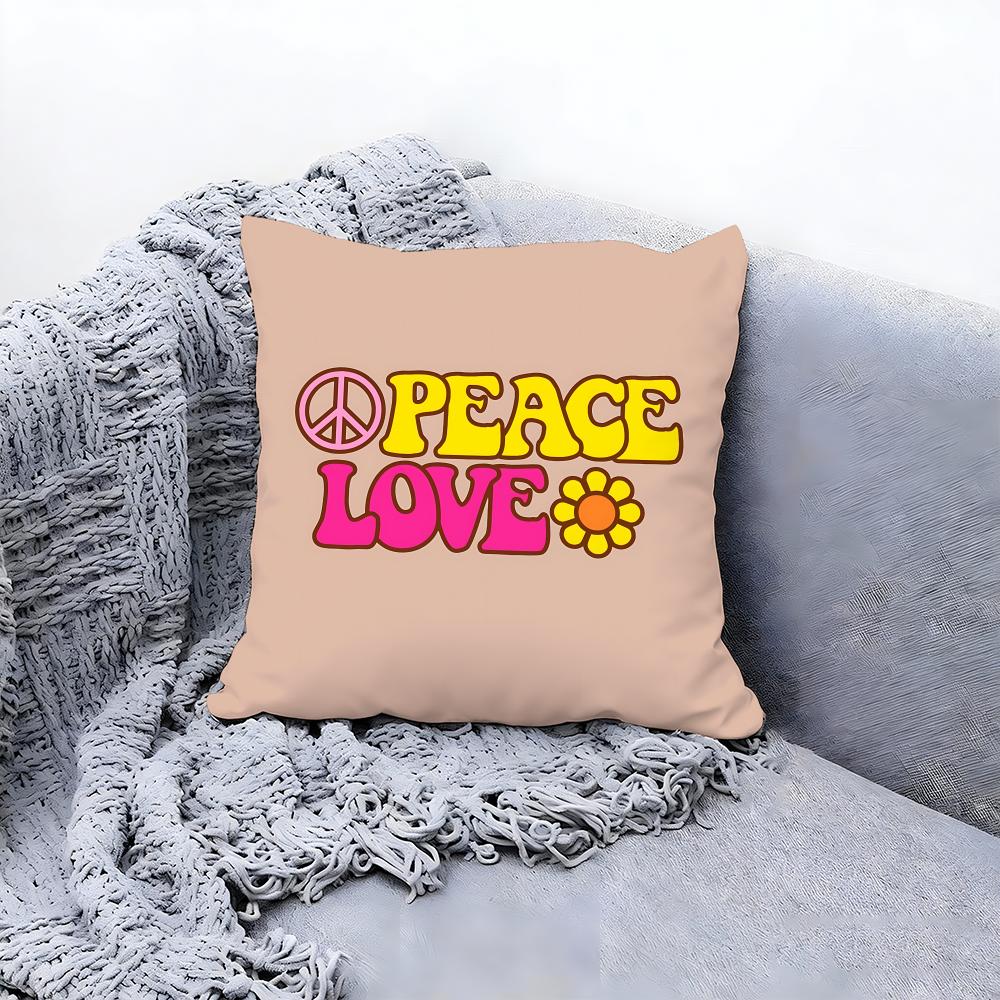 serene peace Cushion Cover Premium Comfort Reversible Pillow Cove Two in One Design for Any Room  Car Interior