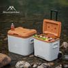 Mountain Guest Portable Insulated Cooler Box for Outdoor Camping, Car, and Trolley Use