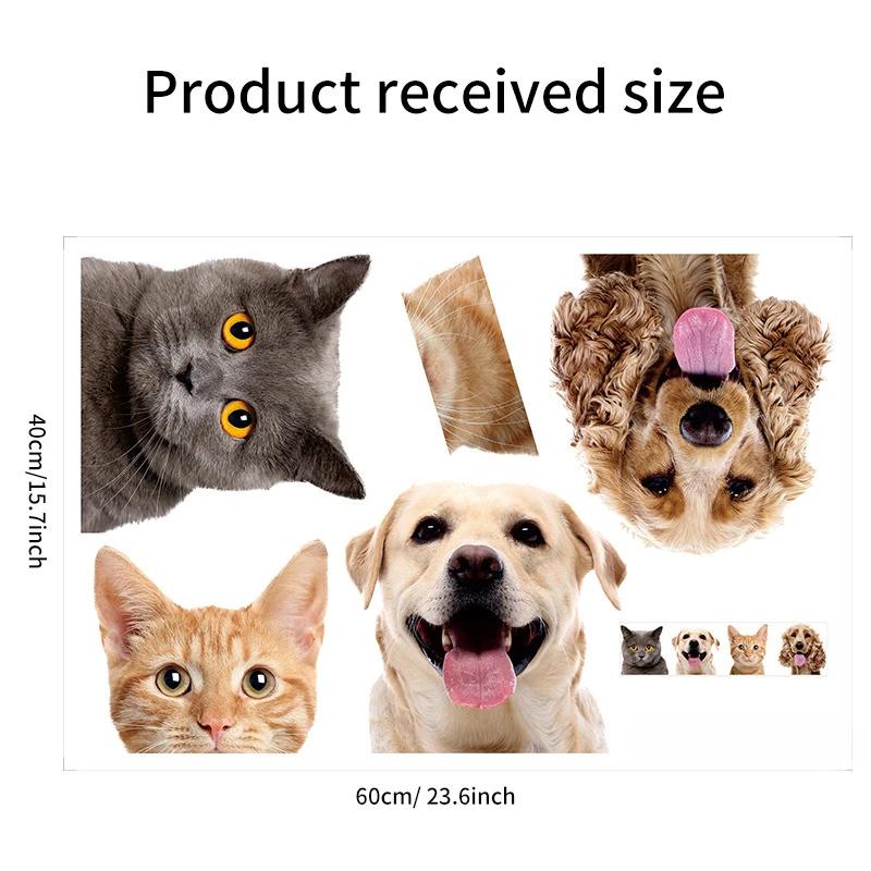 Kitten Door Sticker, Home Decoration Door Sticker, Cute Children's Room Door Decoration Supplies