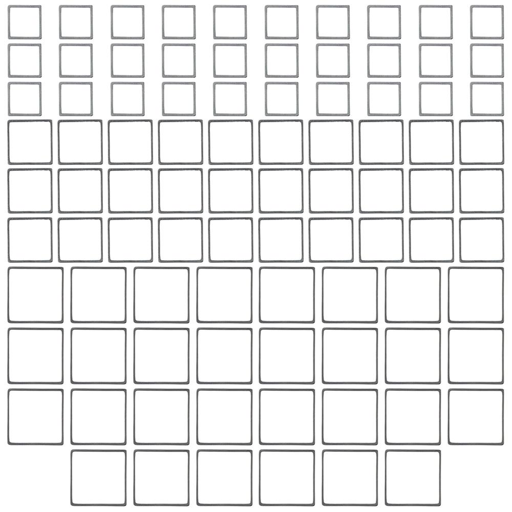 

90 шт. квадратные серьги обручи с бисером серебряные серьги обруч с бисером для поделок своими руками