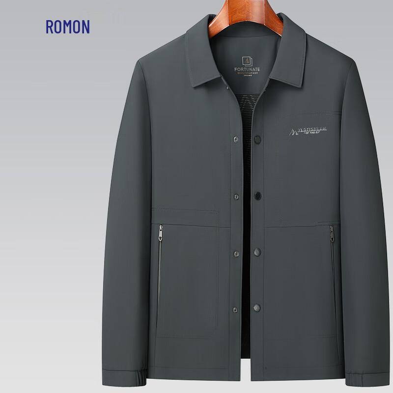 ROMON Men's Business Casual Lapel Jacket