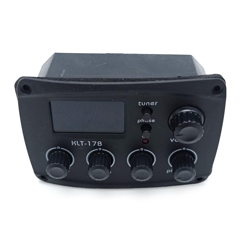 4 Band Preamp Equalizer Tuner Piezo Pick-up Acoustic Guitar Pickups Piezo Pickup with LCD Screen for Acoustic Guitars