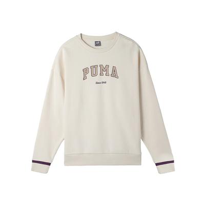 Logo Lässiger Rundhals-Pullover Langarm-Sweatshirt Damen-Sweatshirt Mandel 686190-87