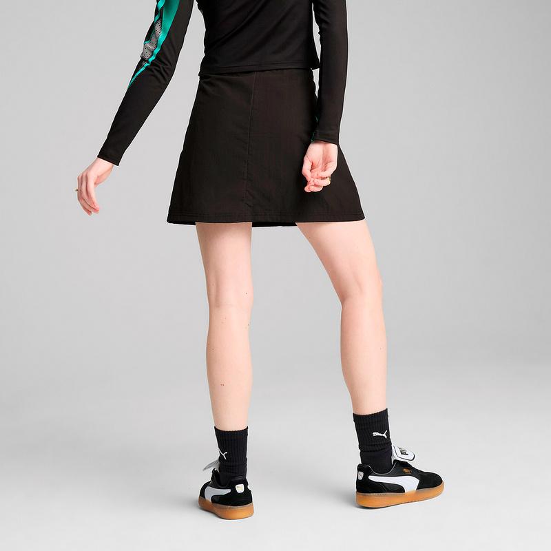 Puma Dare Towoven Zip-Off Fashion Versatile Sports Breathable Casual Skirt Women Skirts Black 631969-01