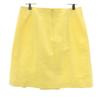 Celine Made In France Midi Length Pleated Skirt 36 Yellow Women Used