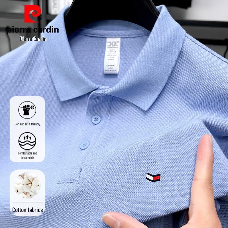 Pierre Cardin Men's Embroidered Combed Cotton Polo Shirt