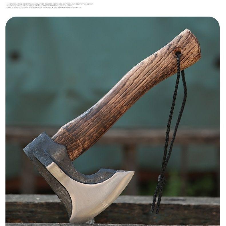 Long-Handled Outdoor Hatchet for Wood and Bone Chopping