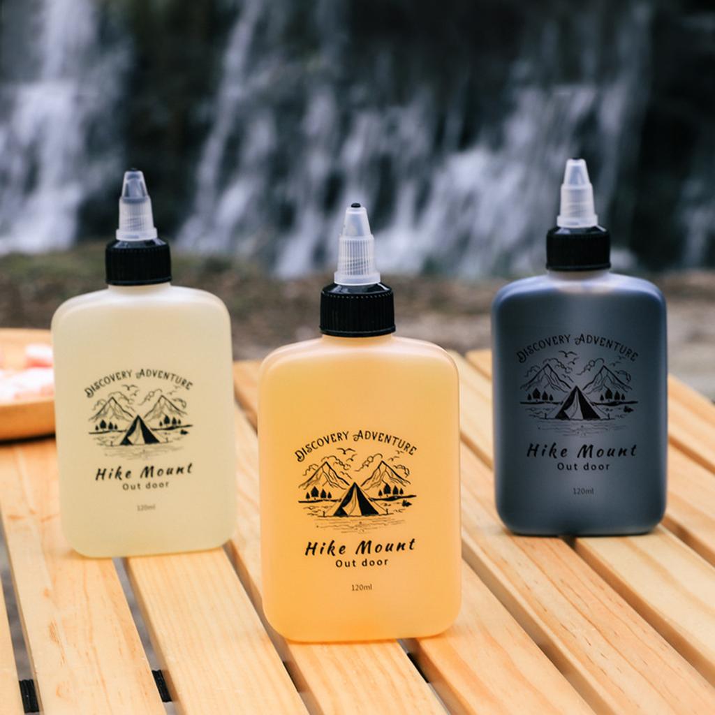 Oil Dispenser Bottle for Camping Oil Dispensing Bottle with Twist Top Lid Squeeze Bottle Liquid Condiment Container
