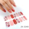 ZX 3D Waterproof No-Cure Gel Nail Wraps, Full Cover Japanese & Korean Style Spring & Summer Nail Stickers, Nail Patch Films