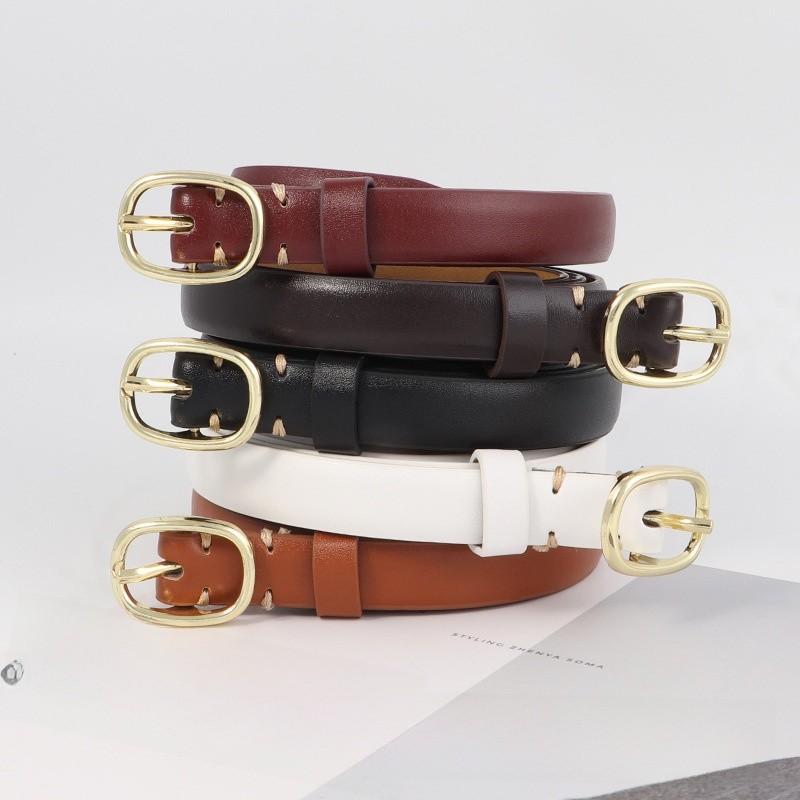 Style Vintage Ladies Jeans Belt Pu Material With Metal Pin Buckle For Daily Use