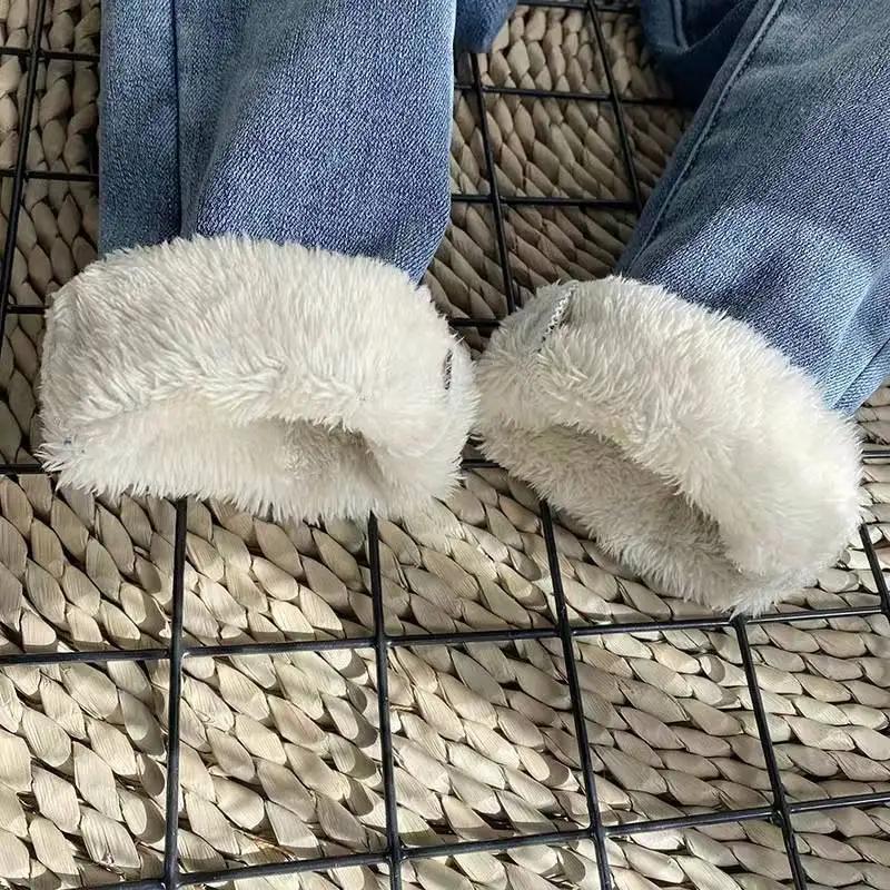 Winter Warm Women Jeans Velvet Jeans Women Fleece Warm High Waist Skinny Elastic Pants Women Jean Casual Legging Winter Jeans