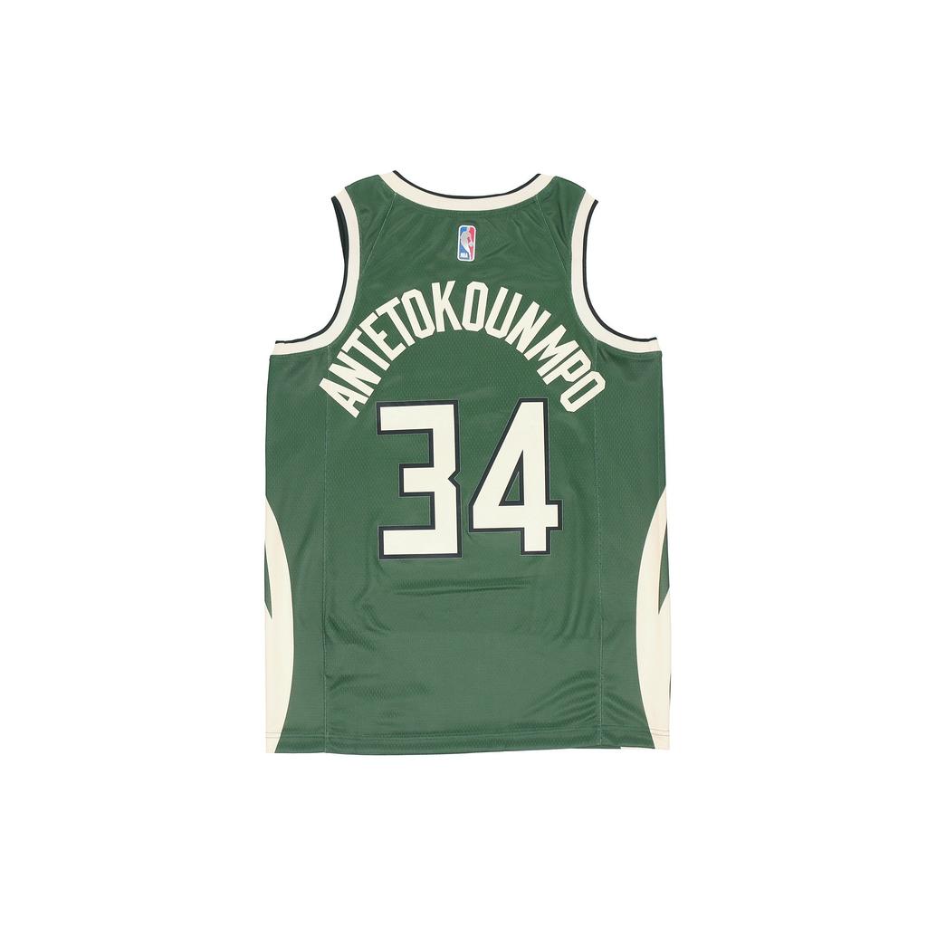 Nike NBA Retro Jersey, Milwaukee Bucks, Giannis Antetokounmpo No. 34 Men Tops Army-Green CN9939-323