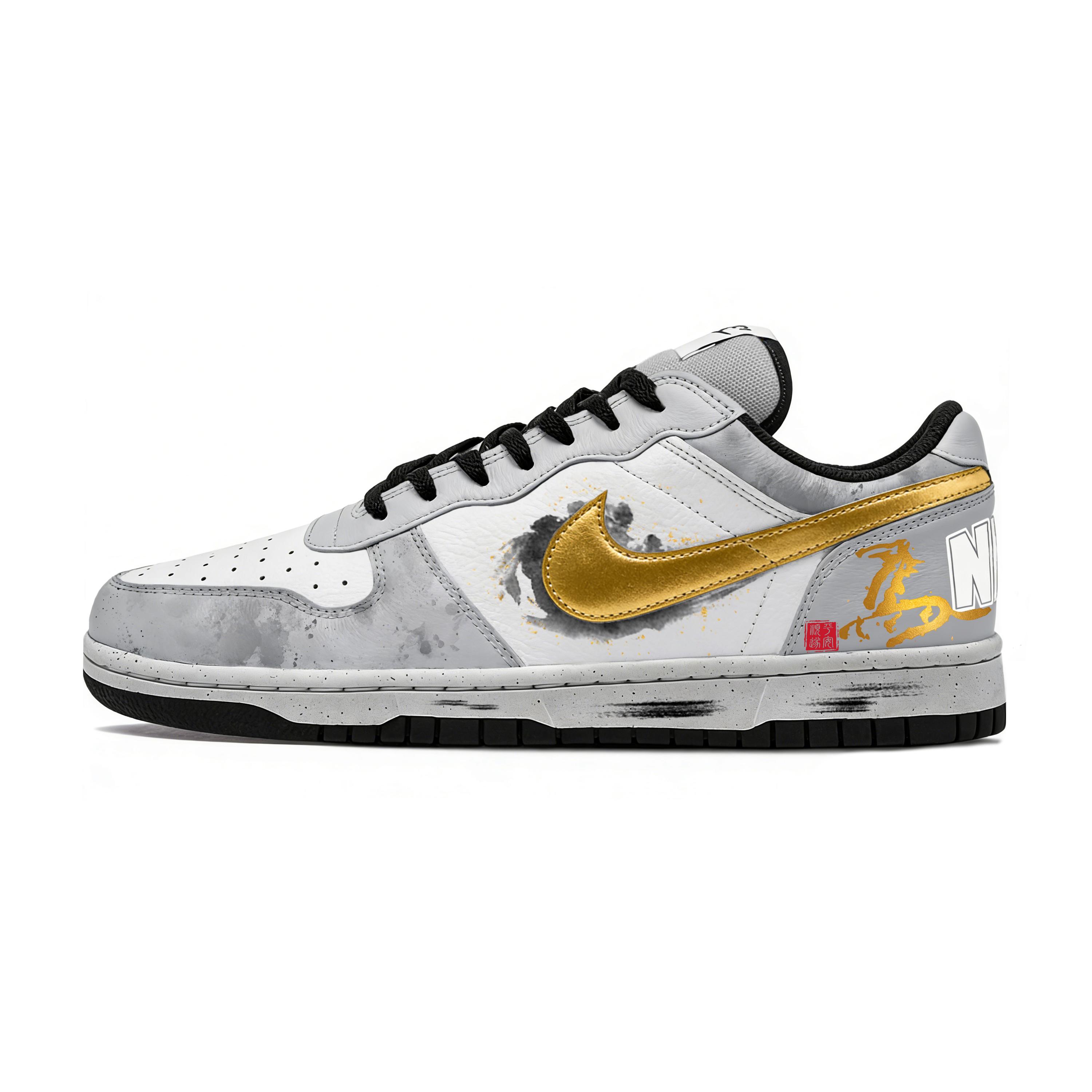 

Nike Big New Year s Horse Abrasion Resistant Slip Resistant Low top Skateboard Shoes Men s Gray 355152-017(Team1732-) 42.5