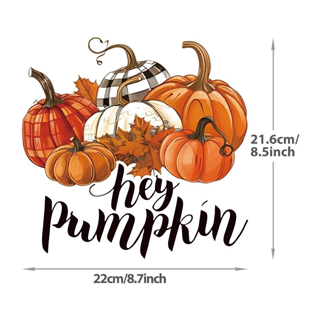 Bügeleisen-Transfers für Kleidung, saisonale Herbstaufnäher, Kapuzenpullover, Aufkleber für T-Shirts, Heißpress-Applikationen