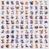 50/100PCS Rainbow Animal Graffiti Stickers Water Cup Computer Waterproof Decoration Stickers Cartoon Animal Stickers