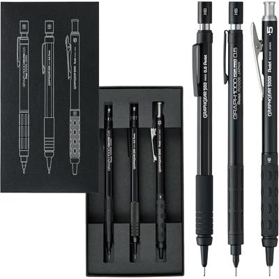 Pentel Mechanical Pencils for Drafting, Set of 3, 60th Anniversary Limited Edition, 0.5mm, PGANAST