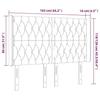 VidaXL Tête de Lit à LED Meuble de Chambre à Coucher Accessoire de Lit Double Tête de Cadre de Lit Intérieur Bleu Foncé 3124442