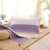 2Pcs Thickened Thickening Pillowcase Breathable Soft Striped Pillow Cover Stripe Design Washable Cushion Cover All Seasons