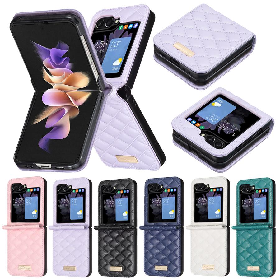 Wallet Small Fragrance Skin Friendly Magnetic Stand Leather Case For Samsung Galaxy Z Flip5 Fall Prevention Cover Z Flip 5