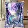 Underwater Fantasy World 4 Theme blanket Lightweight Warm Flannel Blanket Decorative Throw Blanket for Home Decoration