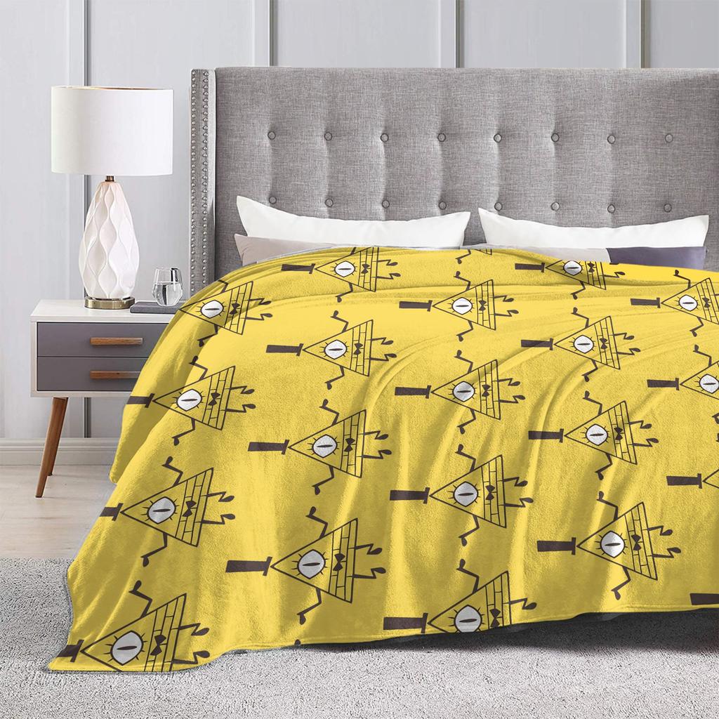 Coperta di Bill Cipher Gravity Falls Tessuto di Velluto Decorazione Portatile Calda Coperta da Lancio per Letto Ufficio Biancheria da Letto Coperte