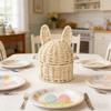 Handmade Woven Ear Storage Basket, Easter Egg Ornament Storage Basket, Paper Rope Creative Storage Basket