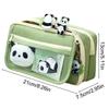 1PC Large-Capacity Flip-Top Cartoon Multi-Functional Transparent Student Stationery Pencil Case (Without Decorations)
