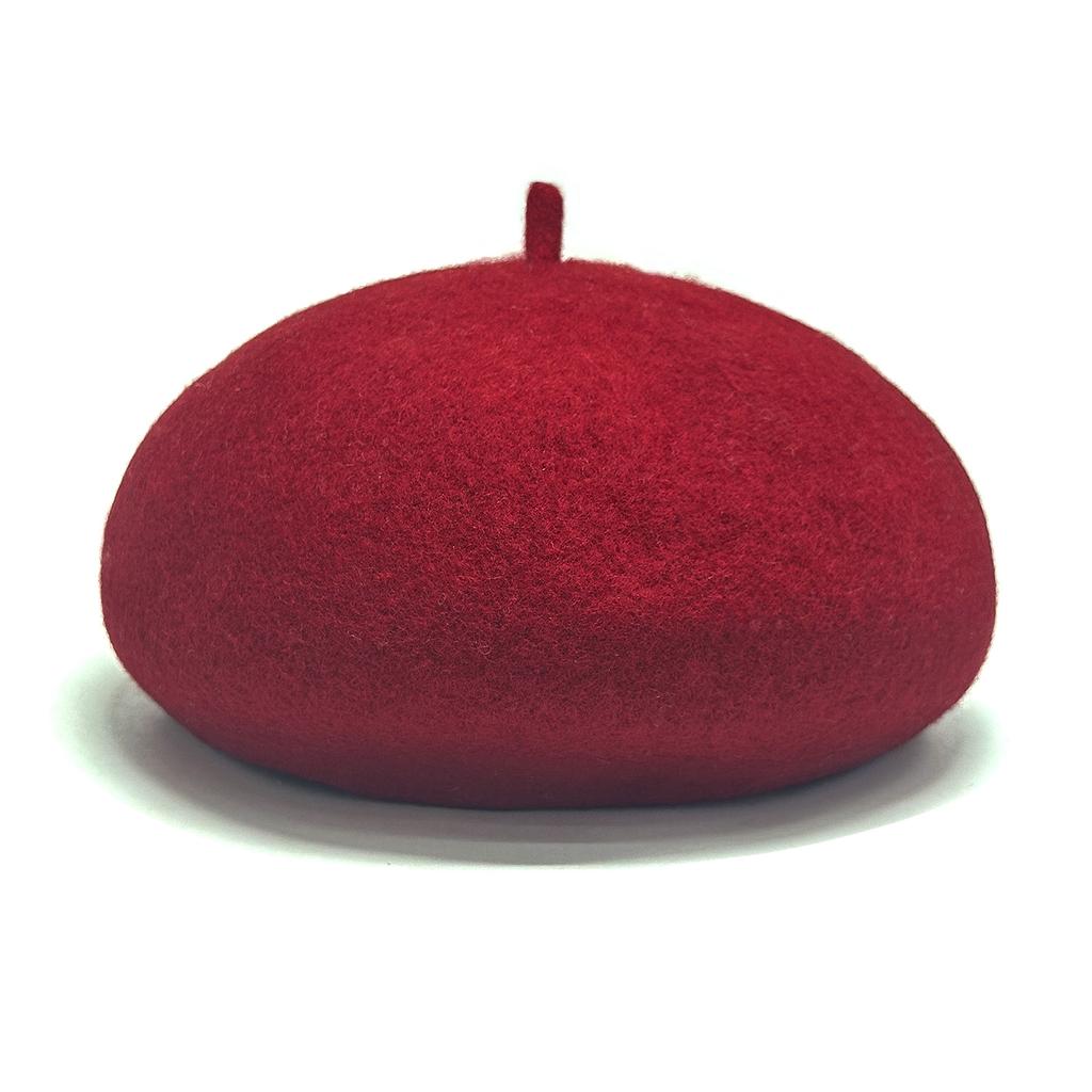 Women's Vintage Artist Beret: Warm Wool Hat for Fall and Winter