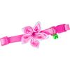Dark Pink Collar with a Flower and a Bell