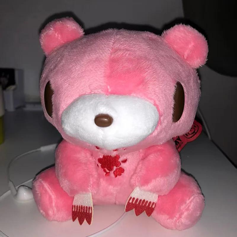 15cm Gloomy Bear Plush Toy Bloodthirsty Pink Bear Soft Toy Cute Teddy Toy Stuffed Animal Pillow for Kids Birthday Christmas Gift 16cm