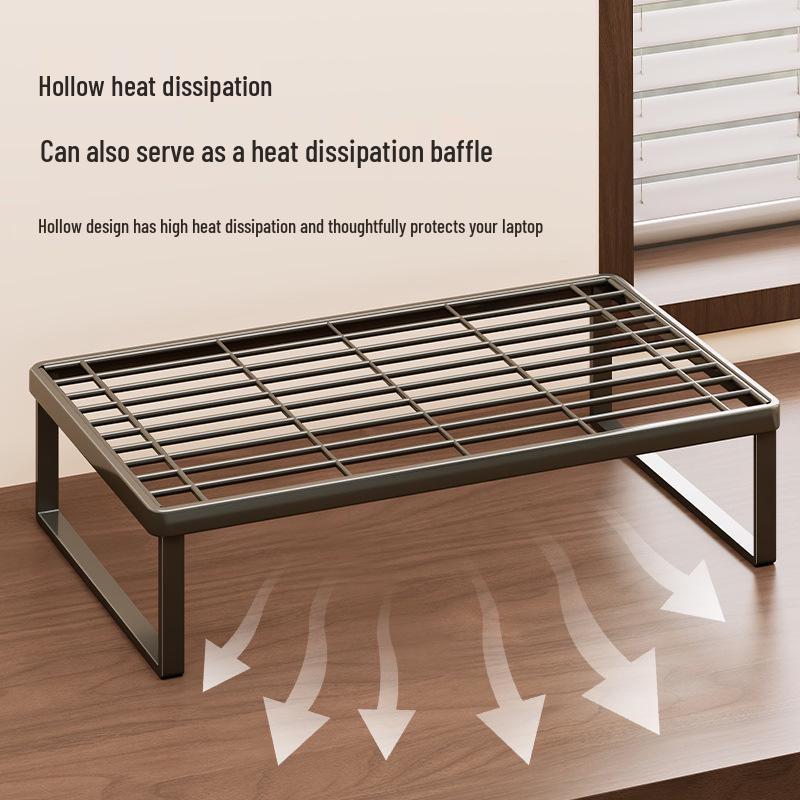 Iron Art Desktop Laptop Stand with Cooling Base and Monitor Bracket