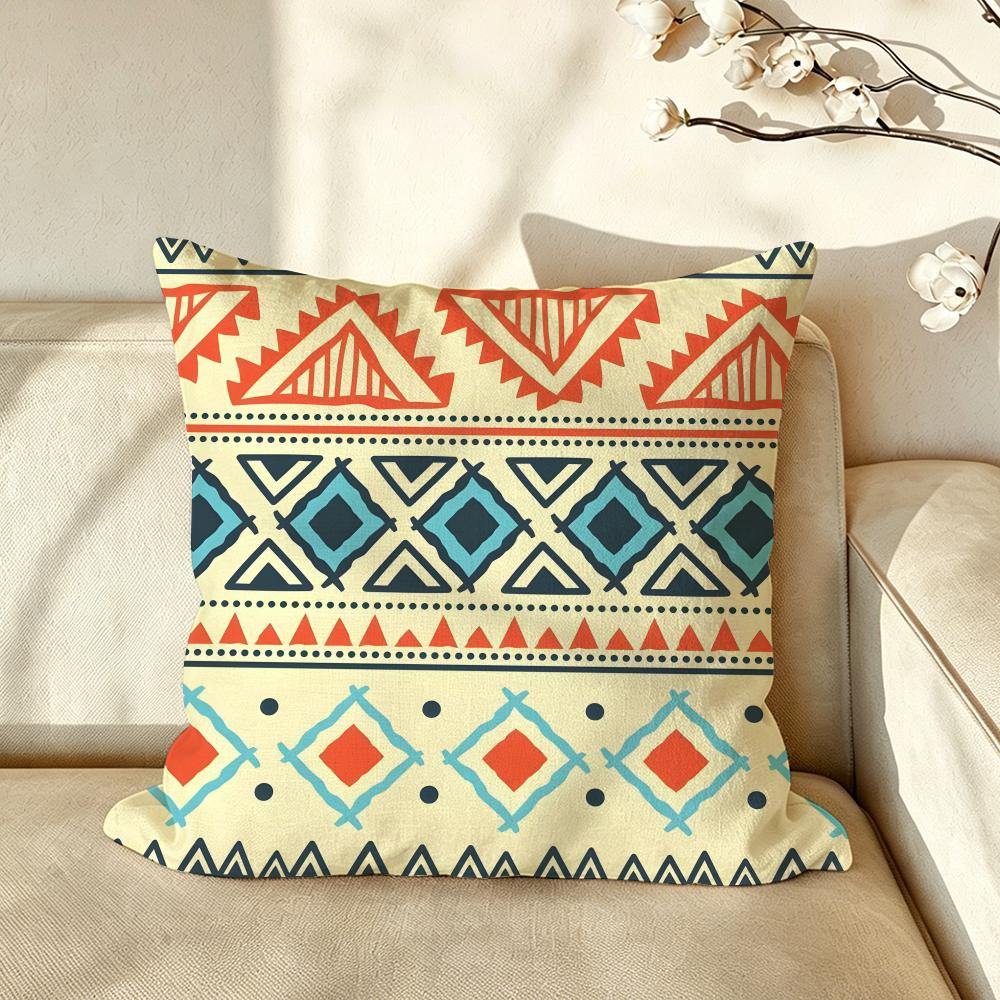 Art BBohemian Cushion Cover Pillow Case Antidustmite Pillowcase Silky Short Plush Sofa Cushion Cover hot
