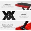 500KG Motorcycle Lift Scissor Jack, Height Adjustable Motorbike Stand with Anti-Slip Wide Deck