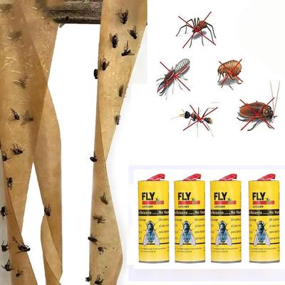 4 Rolls Sticky   Insect  Glue Paper Catcher Trap