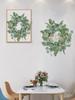 Eucalyptus Money Leaf Wreath Garland 50x50cm Artificial Greenery Wall Decor
