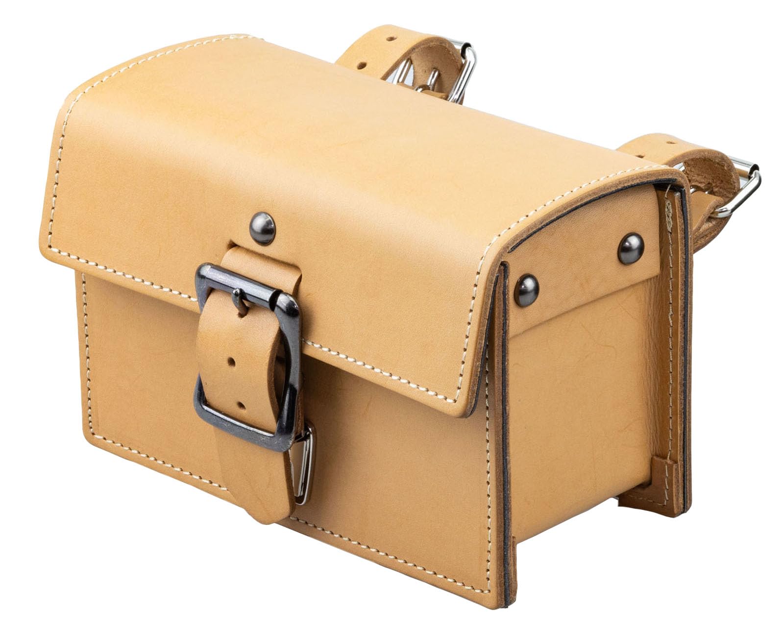 Kijima Motorcycle Parts Tool Bag Classic Genuine Leather Small Size Small Item Pouch Tool Bag Tan HD-066414