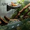 Habitat Enrichment for Reptiles Magnetic Reptile Ledge, Terrarium Climbing Shelf, Rock Durable Cage Furniture Look Resting Platform Geckos, Tree Frogs