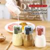 Measuring Salt and Pepper Shakers Precise Quantitative Ration Spice Dispenser Air-Tight Clear Glass Seasoning Bottle for Kitchen