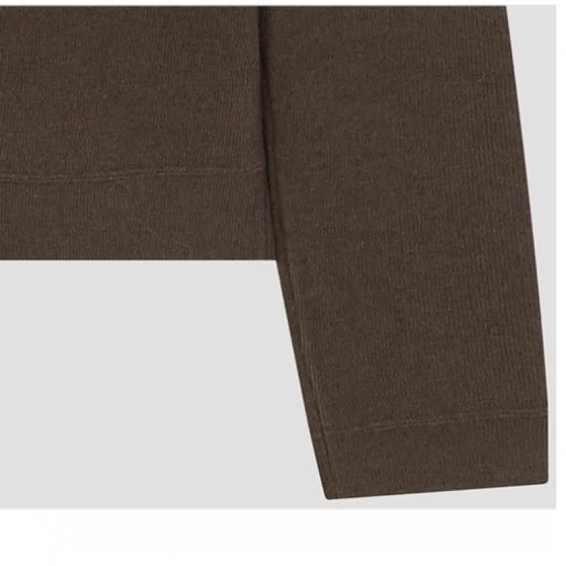 Ea S miSS Gât Mock Tricotat Linie Laterală SSkpoo42760 Br