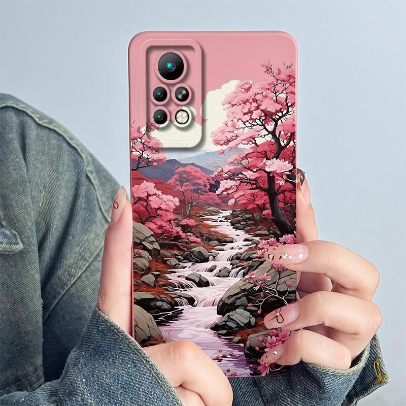 For Infinix Note 11 Pro X697 / Note 11s X698 Phone Case Cover Silicone Sweet Painted Shell Cartoon Funda Printed Casing Coque